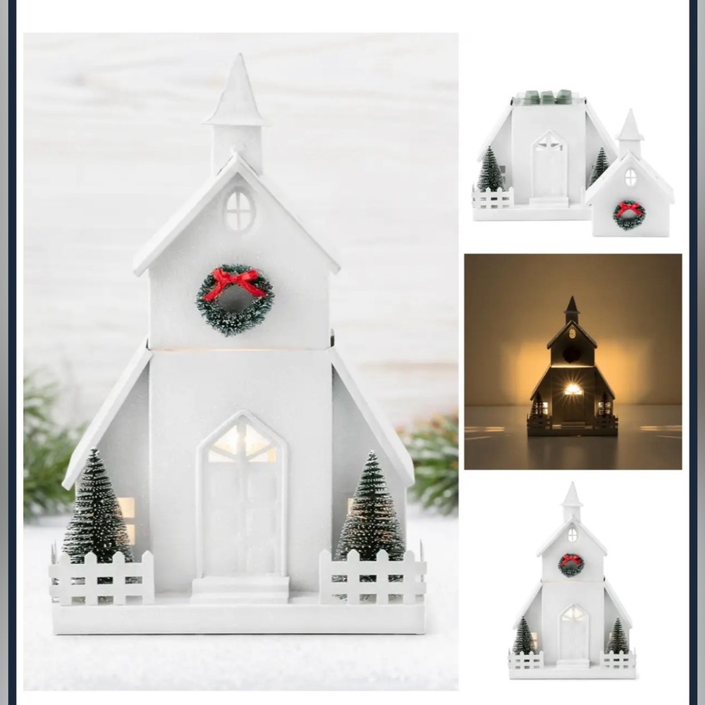 “All is calm” Christmas church scentsy wax warmer NIB